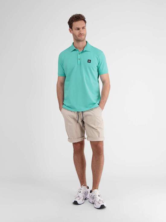 рубашка поло LERROS Herren Poloshirt mit Stretchanteil, unifarben