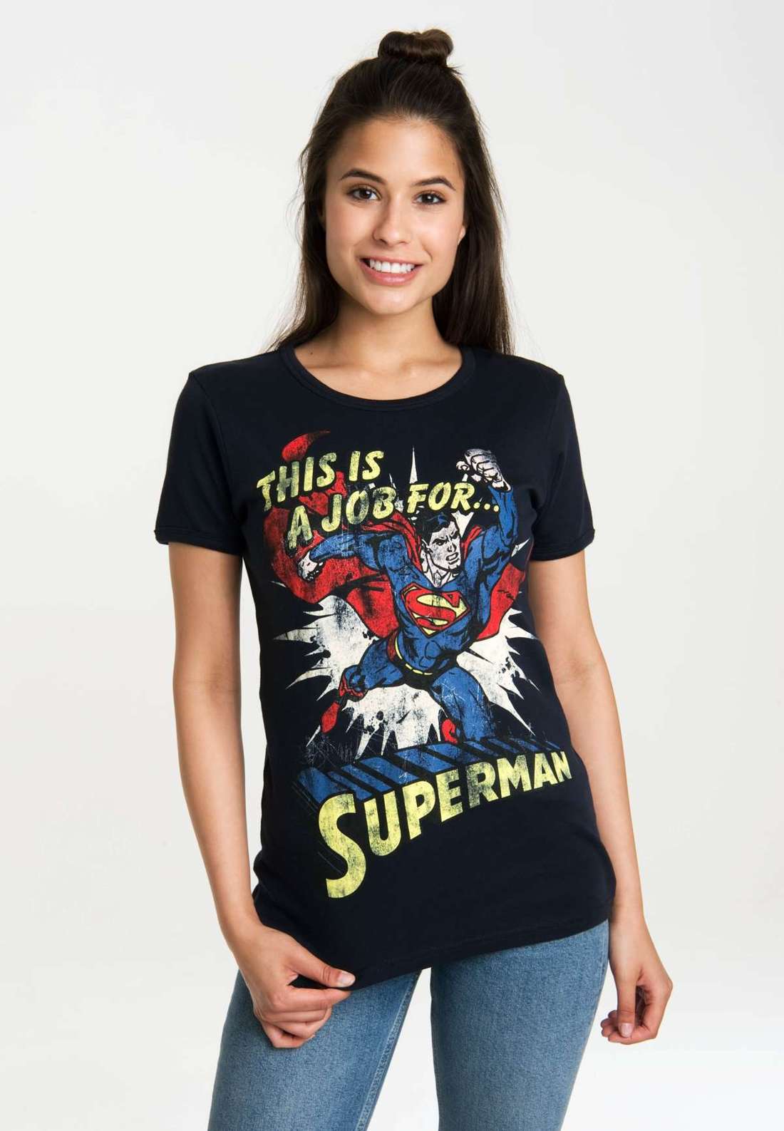 Футболка с лицензионным оригинальным дизайном Superman