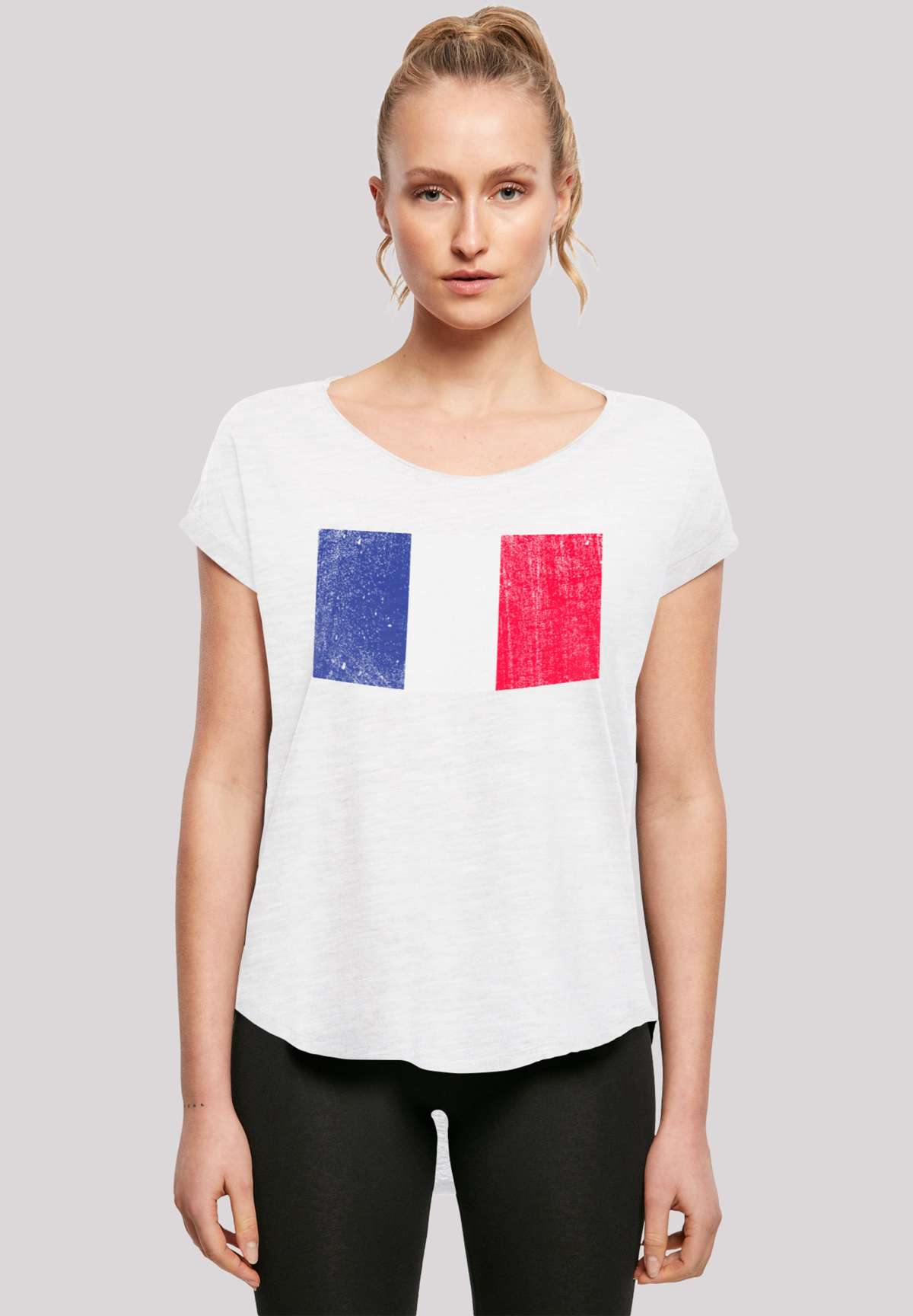 футболка France Frankreich Flagge distressed