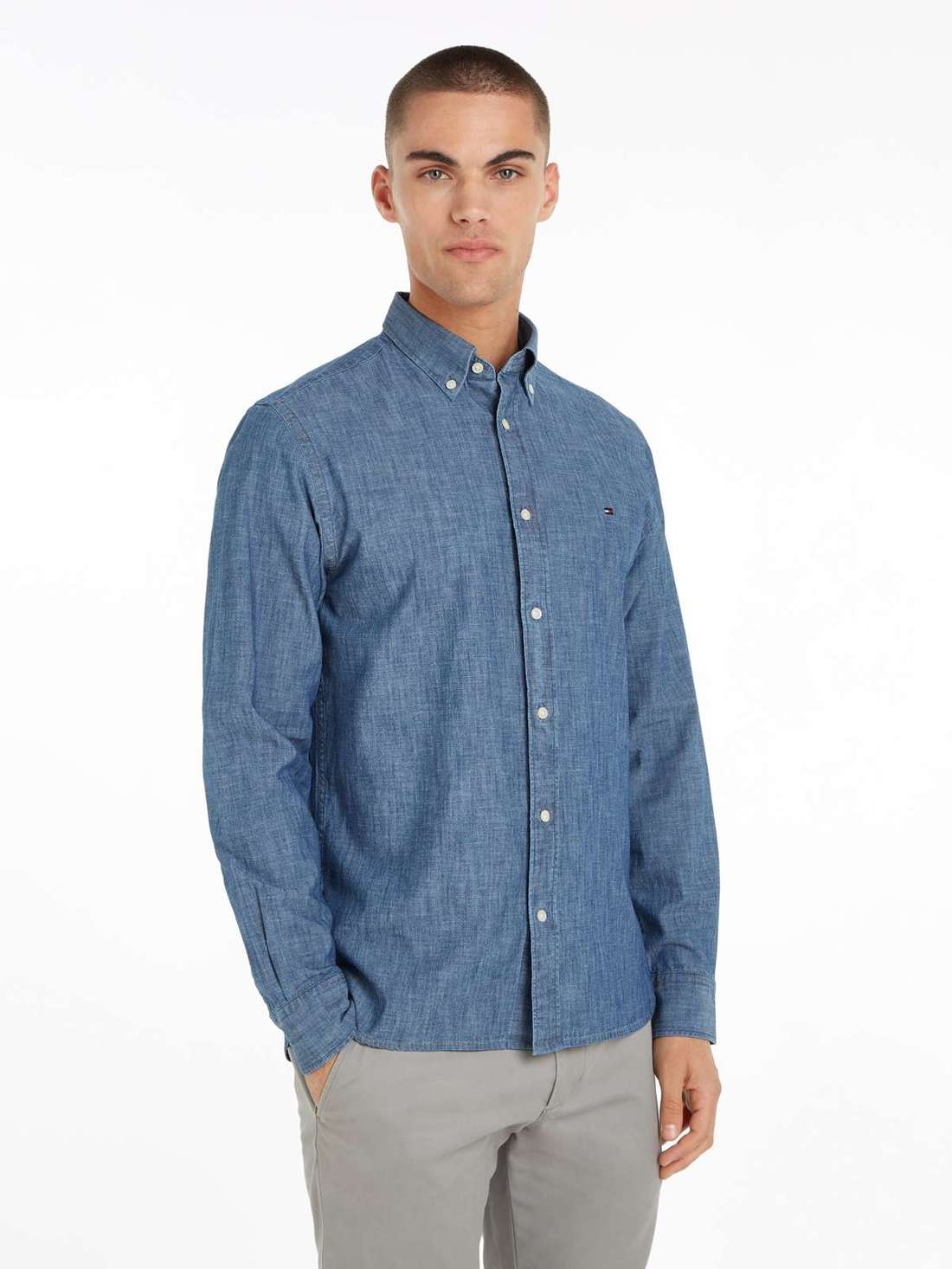 Рубашка с длинным рукавом CHAMBRAY SOLID RF SHIRT