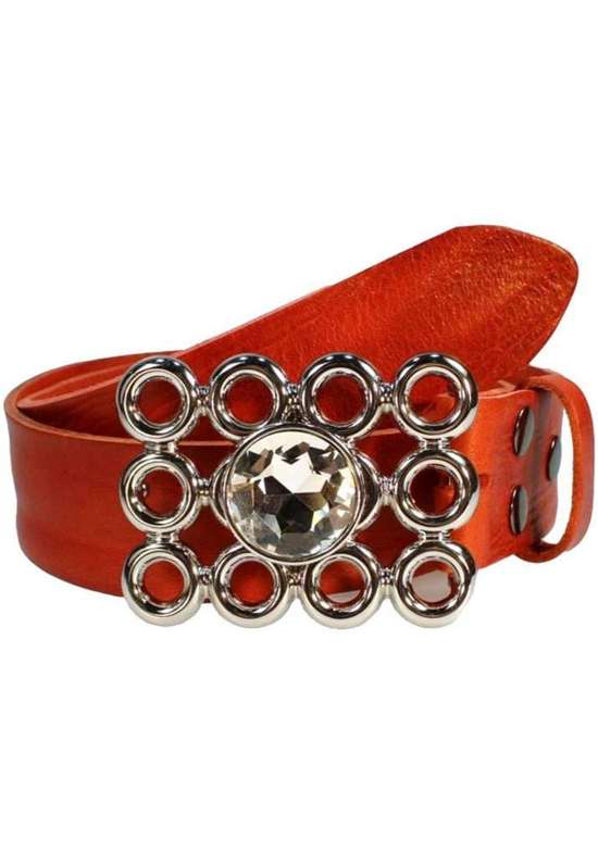 Кожаный ремень со сменной застежкой. Strassstein Auf Kreisen