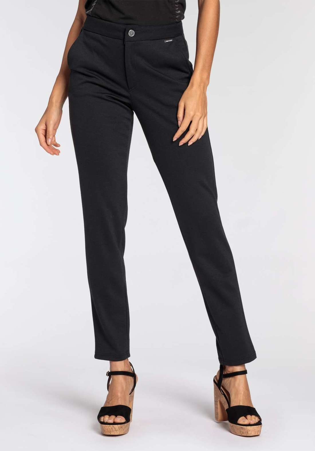 Брюки из джерси с карманами