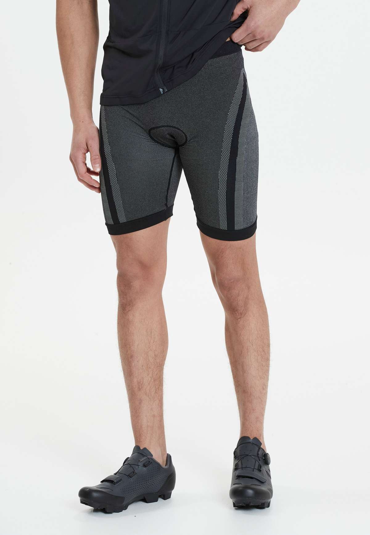 Леггинсы для бега с бесшовным дизайном. FRIDEN M Muscle Seamless Short Tights