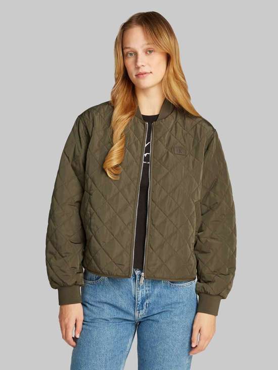 Бомбер со стеганым принтом логотипа LW QUILTED JACKET