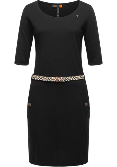 Платье-рубашка, (2 шт.), стильное женское платье с поясом.