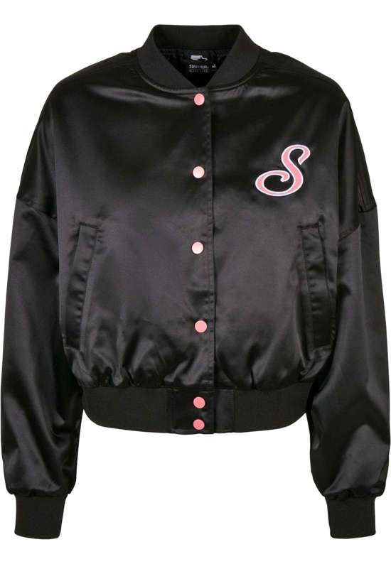 куртка колледжа Damen Ladies Starter Satin College Jacket
