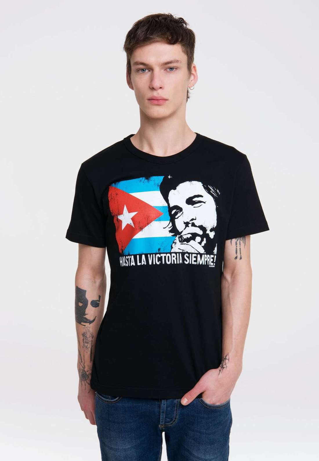 Футболка с повседневным принтом Che Guevara - Cuban Flag