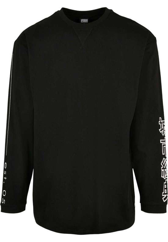Рубашка с длинным рукавом Urban Classics Herren Chinese Symbol Oversized LS