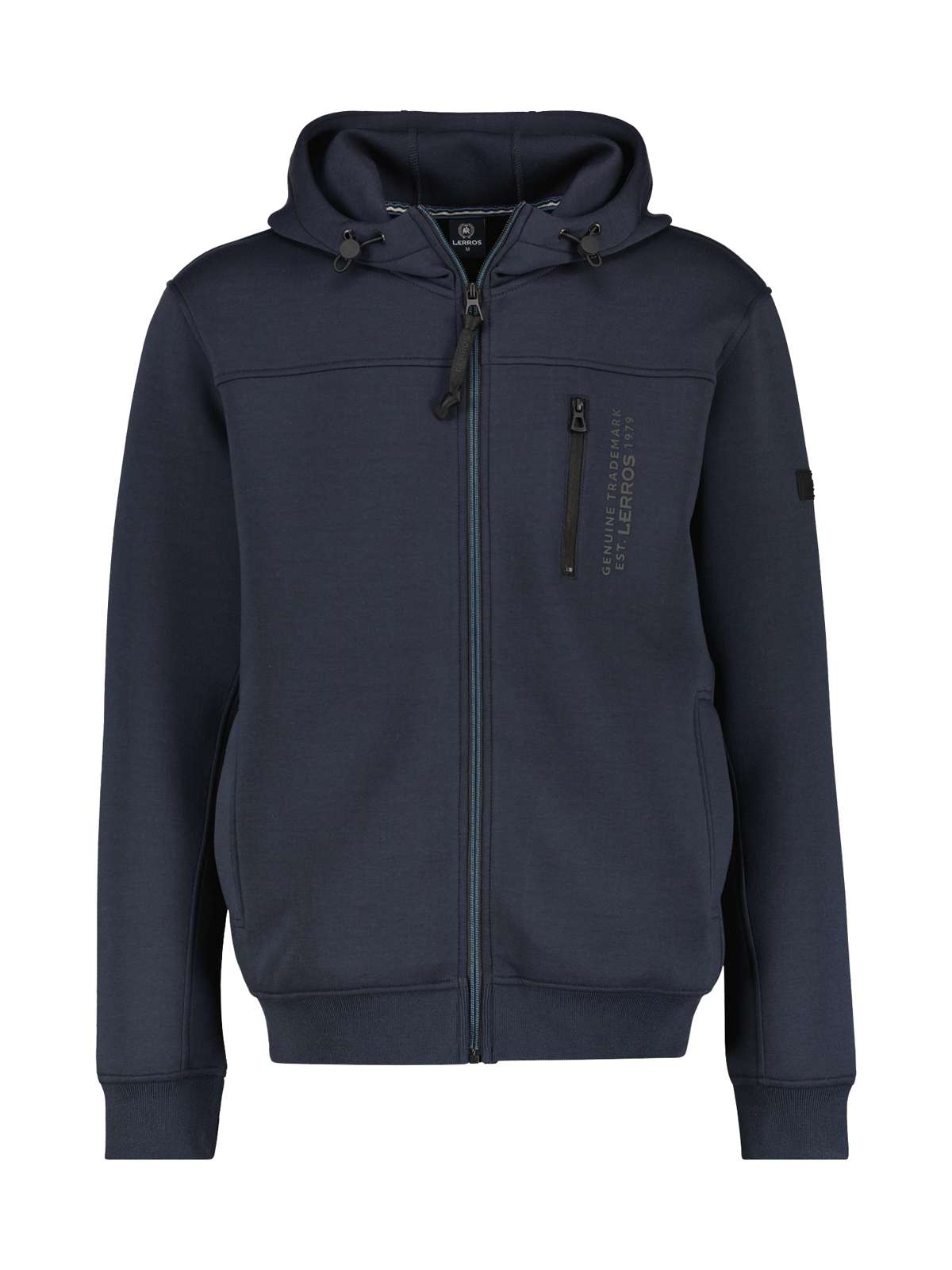 Толстовка LERROS Lassige Sweatjacke mit Kapuze