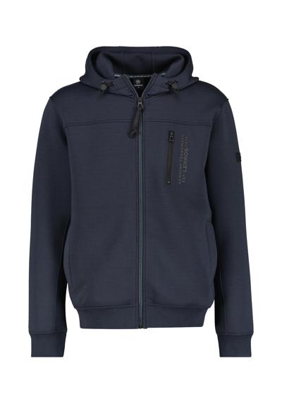 Толстовка LERROS Lassige Sweatjacke mit Kapuze