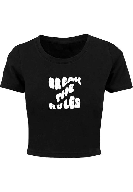 футболка Damen Ladies Break The Rules Cropped Tee