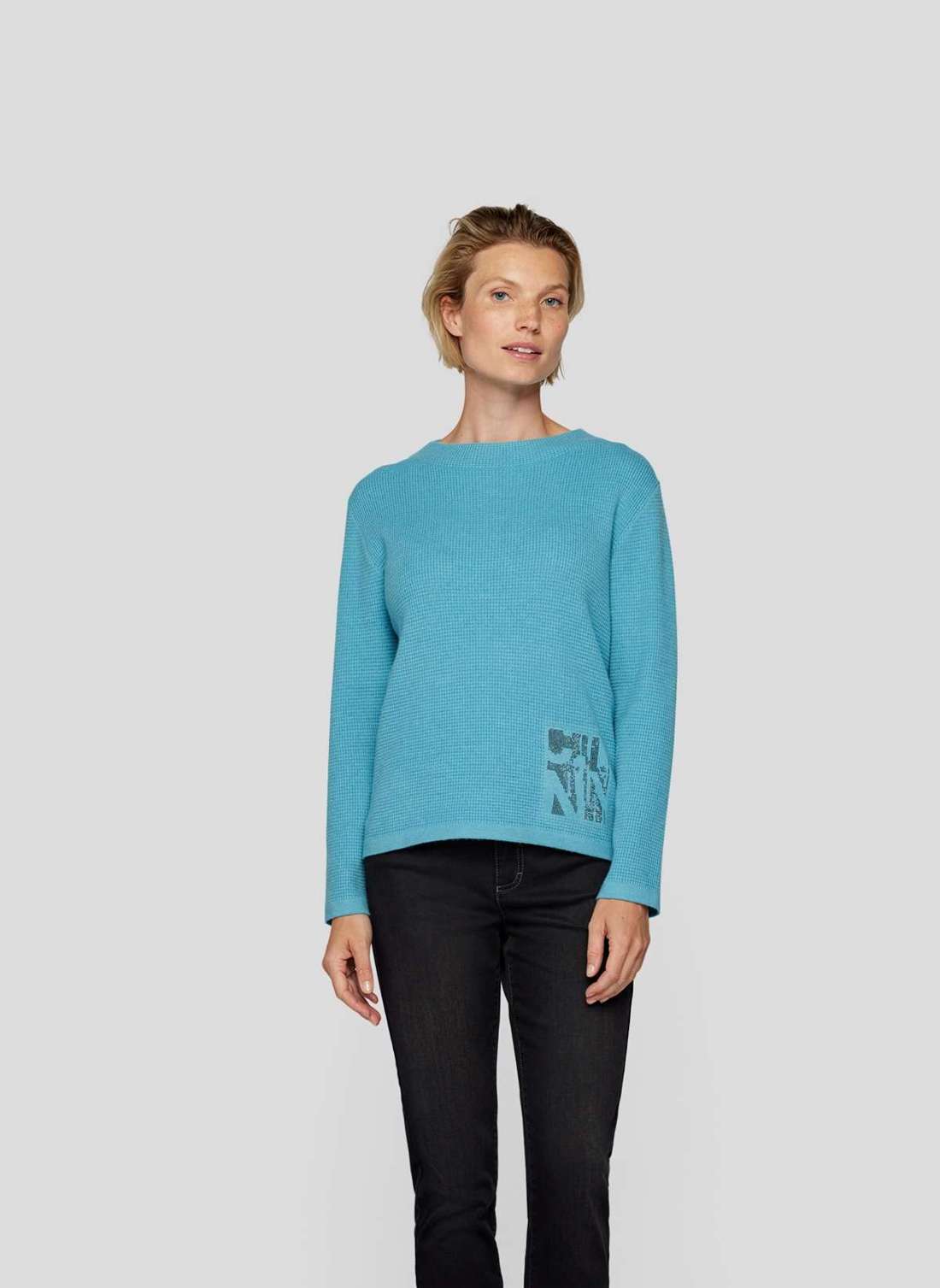 Вязаный свитер Eleganter Pullover mit edlem Detail