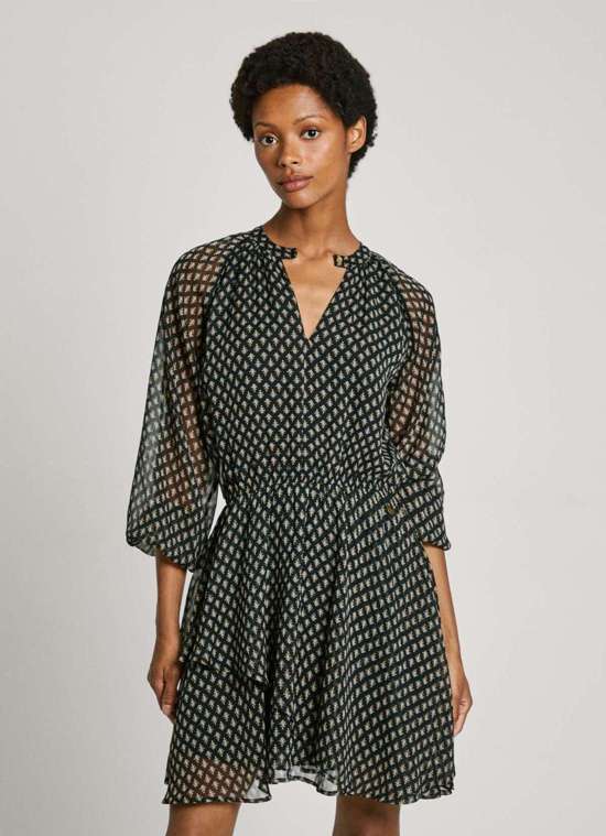 Длинное платье с принтом SALINA