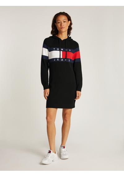 Платье-свитшот больших размеров TJW FLAG HOOD SWEATER DRESS EXT