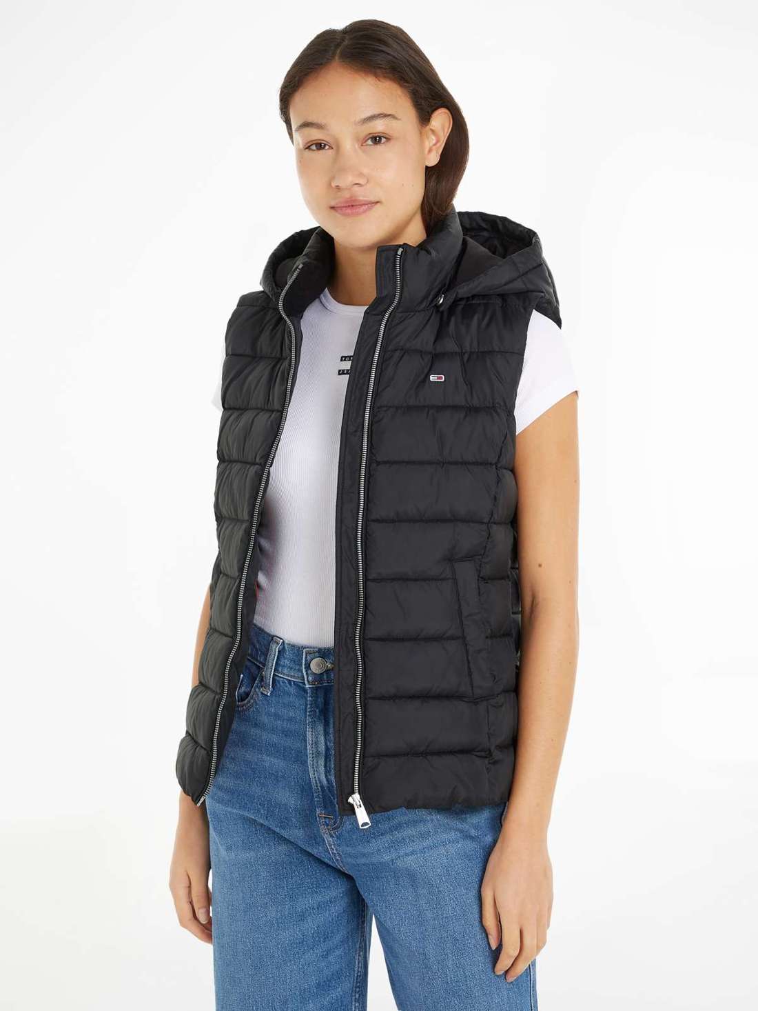 Стеганый жилет с капюшоном TJW BASIC HOODED VEST