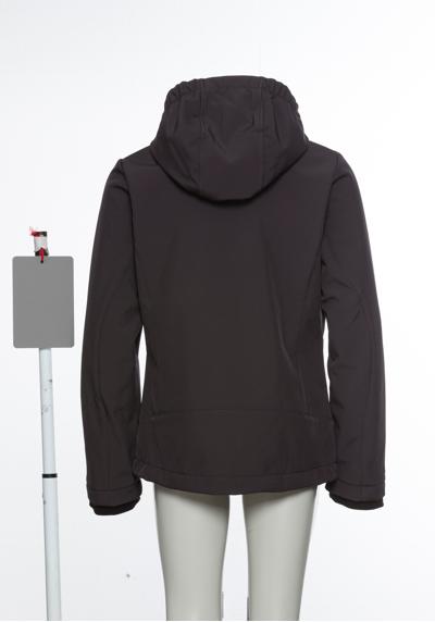 Куртка Softshell с капюшоном, дышащая, водоотталкивающая и ветроотталкивающая.