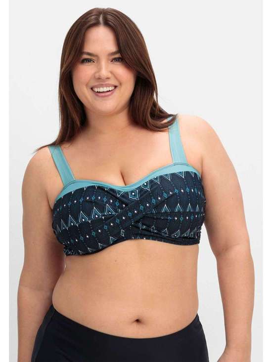 Лиф бикини-бандо с запахом Große Größen