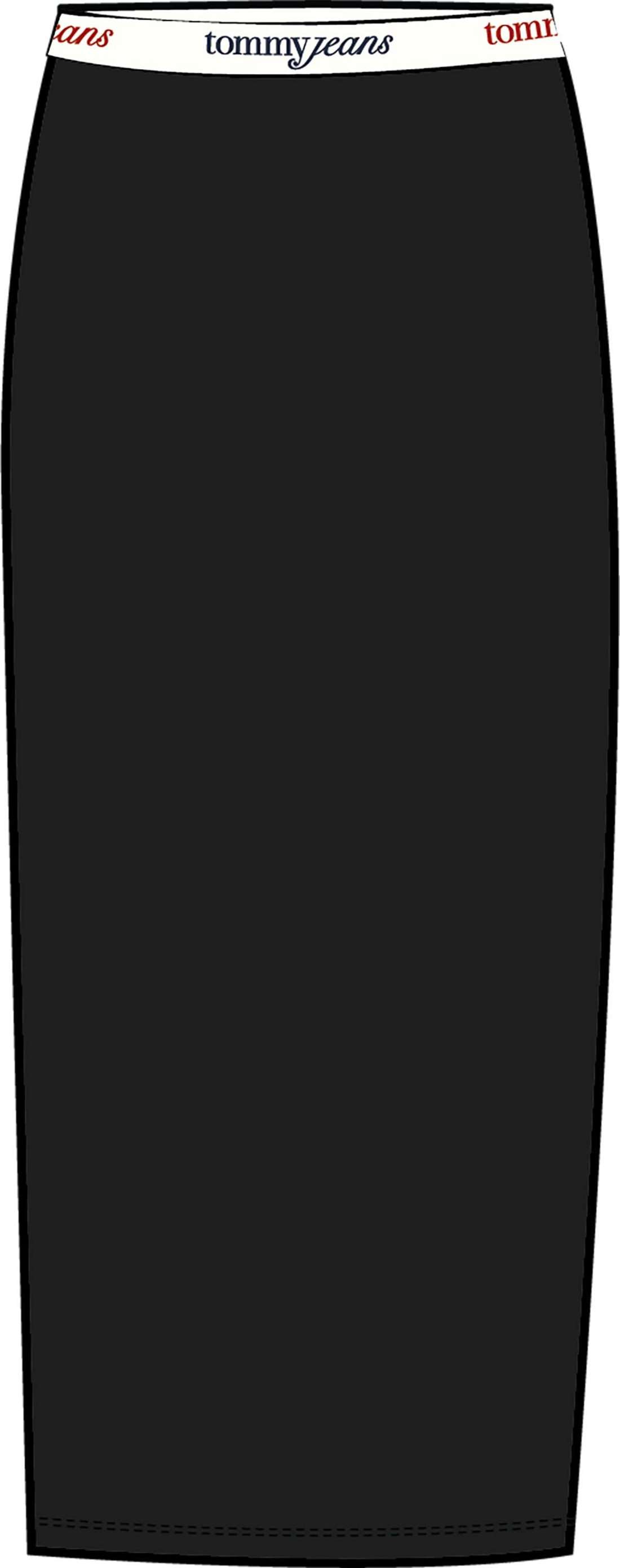 Трикотажная юбка с надписью-логотипом TJW TAPE MIDI KNIT SKIRT