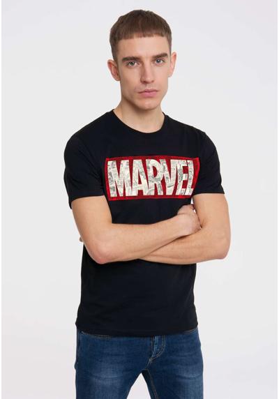 Футболка с классным принтом Marvel Comic Block Logo