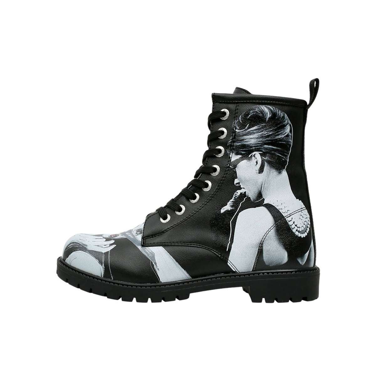 ботинки на шнуровке Damen Black Long Boots Go Back To Being Yourself 36 Damen Boots