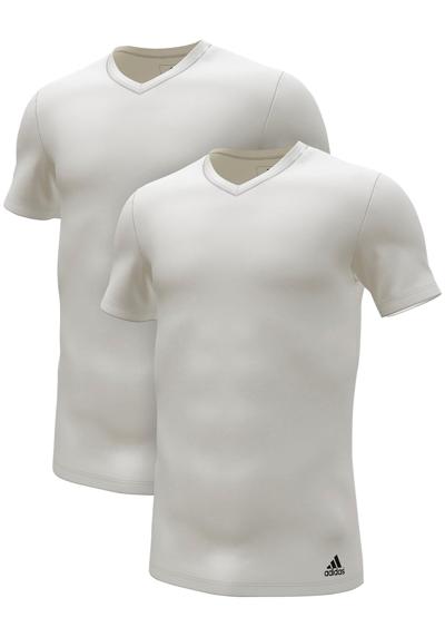 Майка (2 шт.), футболка с V-образным вырезом, эластичная, растягивающаяся в четырех направлениях.