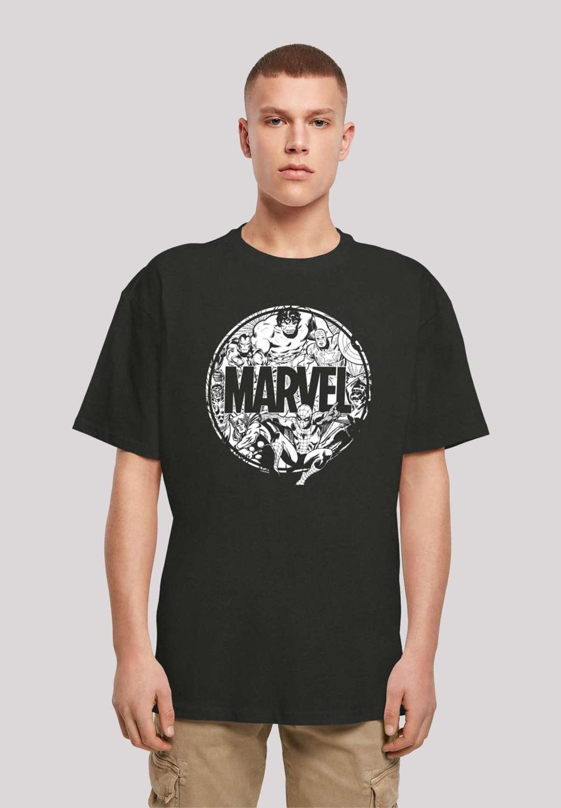 футболка Marvel Comics Logo Character Infill