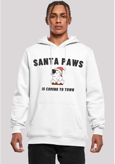 Толстовка с капюшоном Santa Paws Christmas Cat