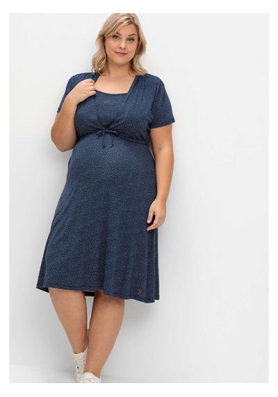 Платье для беременных из трикотажа с функцией кормления.