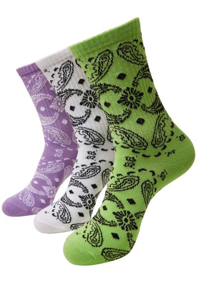 Базовые носки Urban Classics Unisex Bandana Pattern Socks 3-Pack