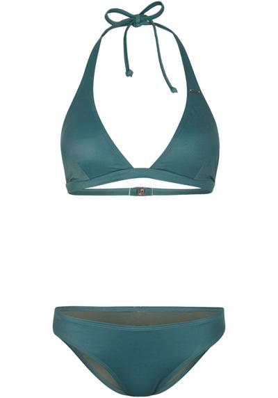Треугольное бикини с застежкой и завязывающимся ремешком. ESSENTIALS MARIA CRUZ BIKINI SET