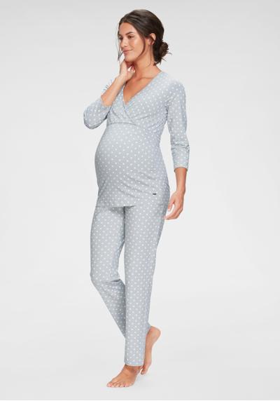 Пижамы для беременных (2 шт.), в виде запаха, в горошек