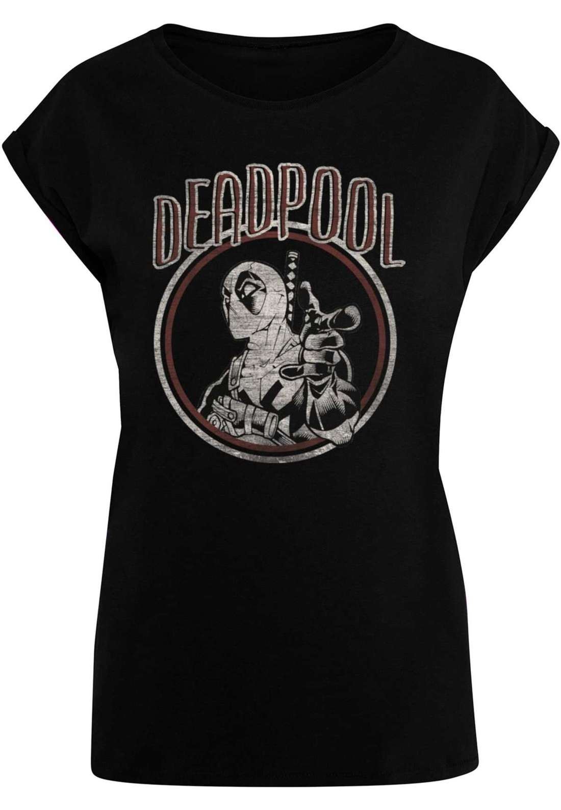 футболка Damen Ladies Deadpool - Vintage Circle T-Shirt