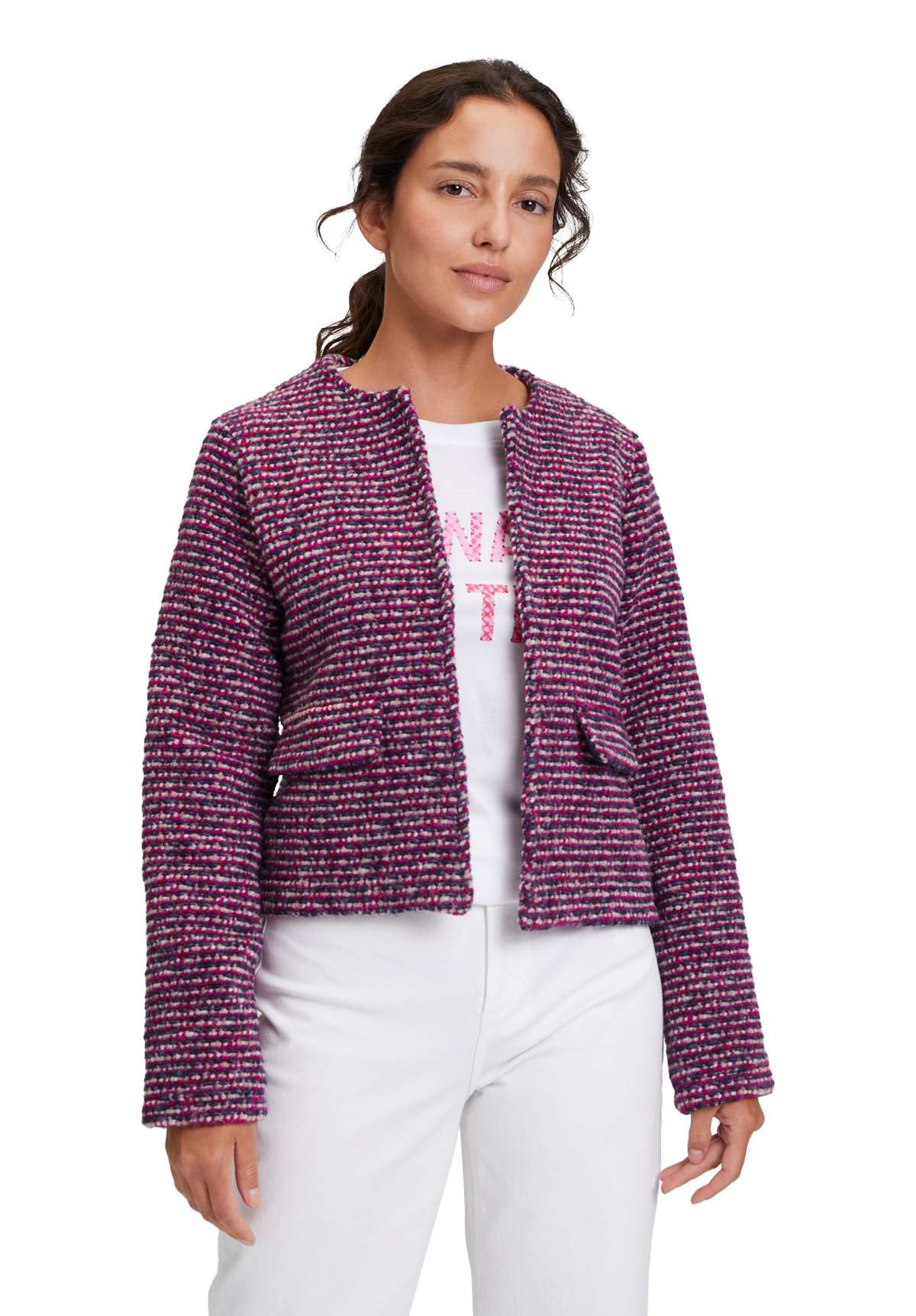 Холщовая куртка Casual-Jacke ohne Verschluss