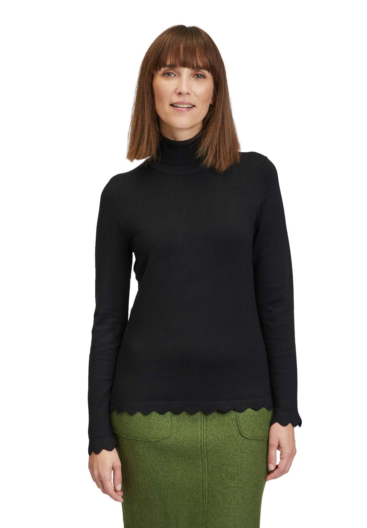 Вязаный свитер Feinstrickpullover mit Wellenstruktur