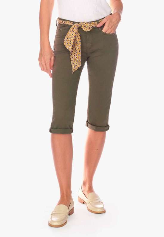 Брюки-капри с подвернутыми краями штанин KAYA