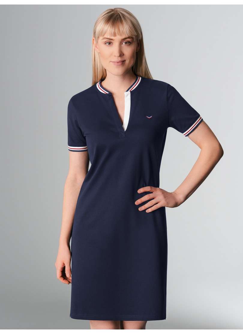 Платье из джерси TRIGEMA Polokleid ohne Kragen