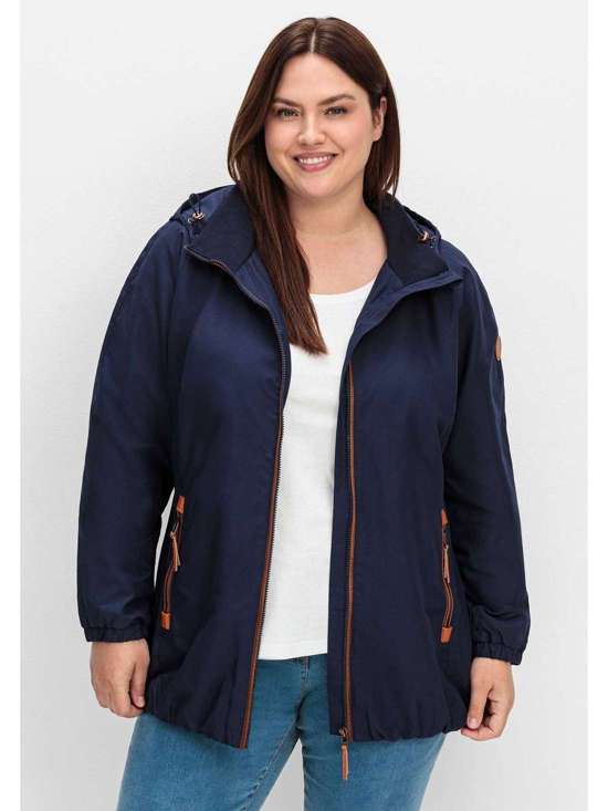 Длинная куртка с капюшоном Große Größen