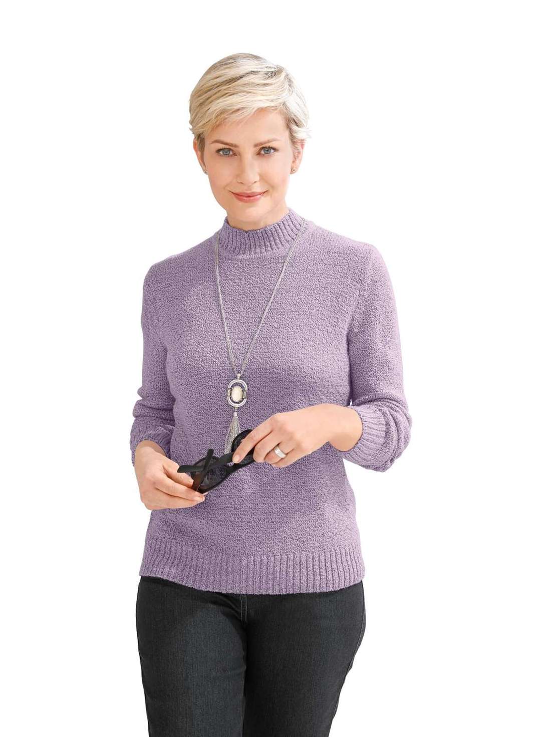 Свитер с воротником-стойкой Pullover