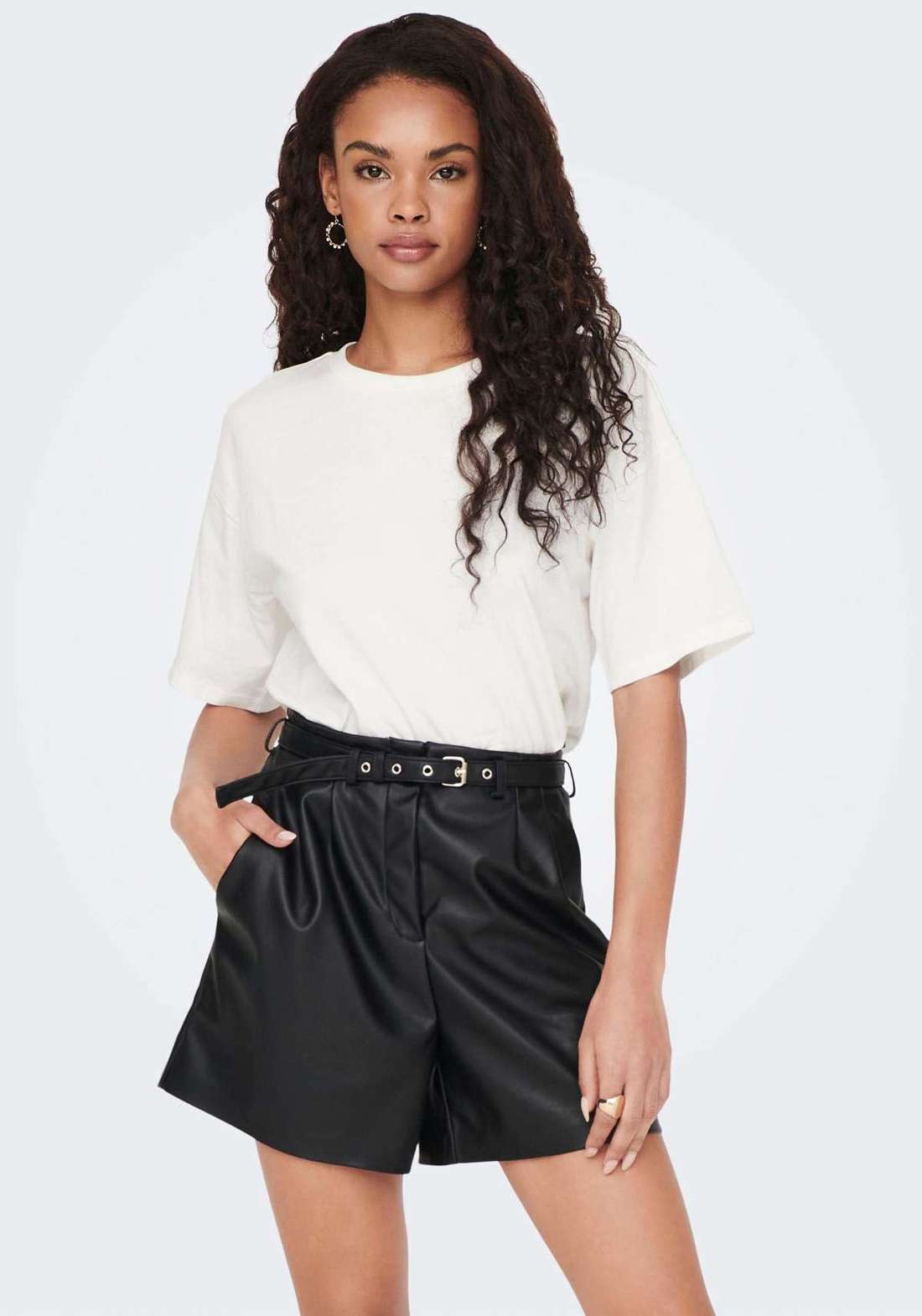 шорты ONLHEIDI FAUX LEATHER SHORTS CC OTW