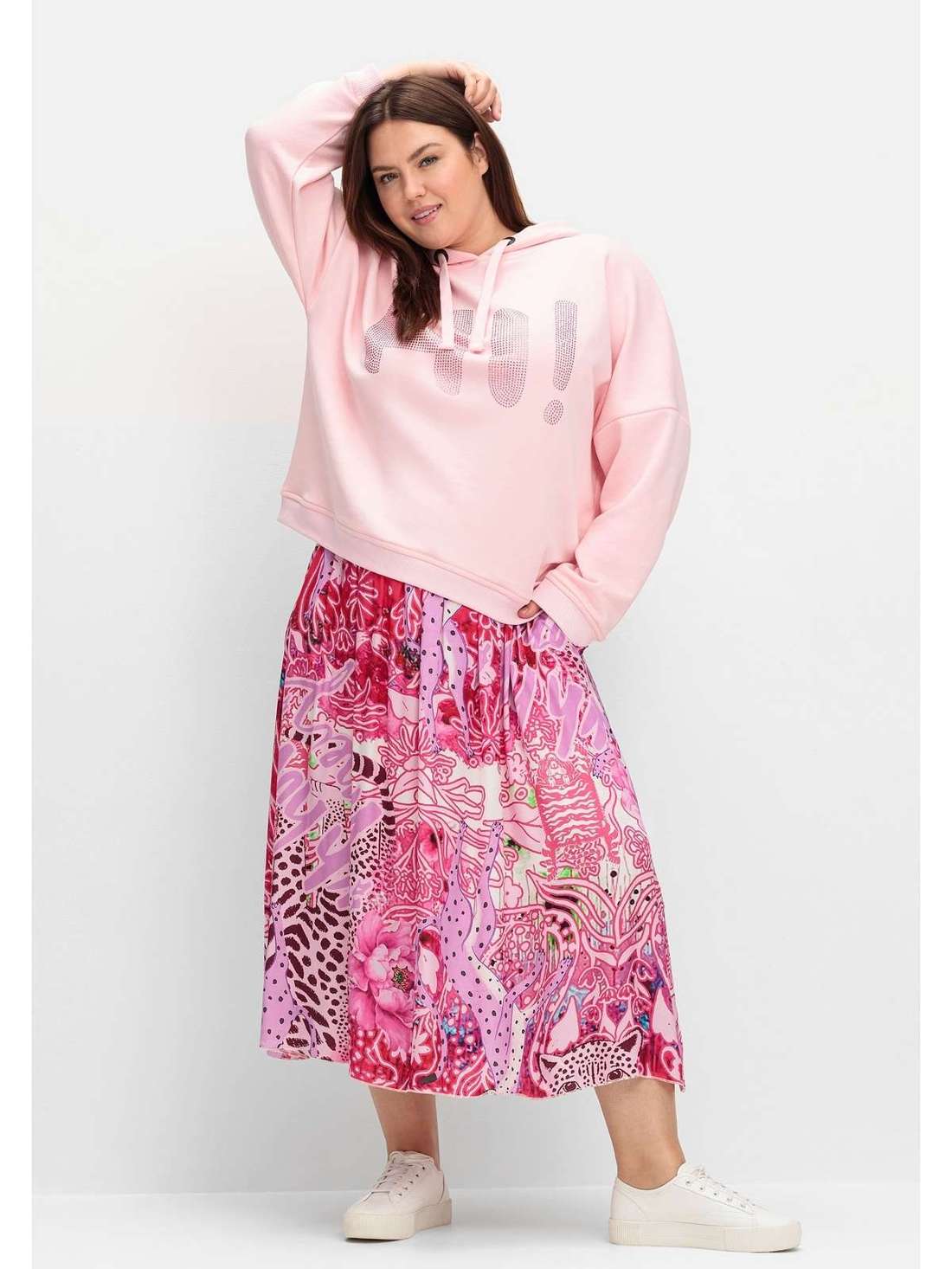 Летняя юбка легкого А-силуэта. Große Größen