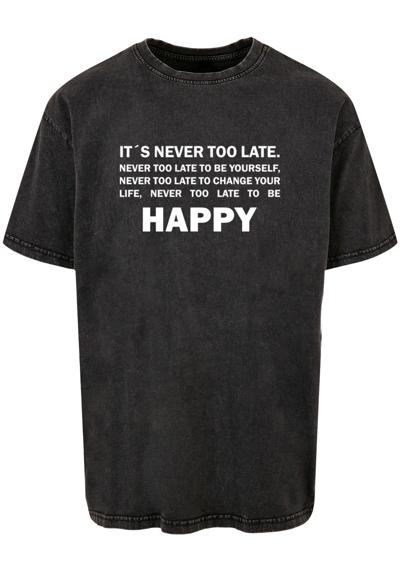 футболка Herren Never Too Late Acid Washed Heavy Oversized Tee