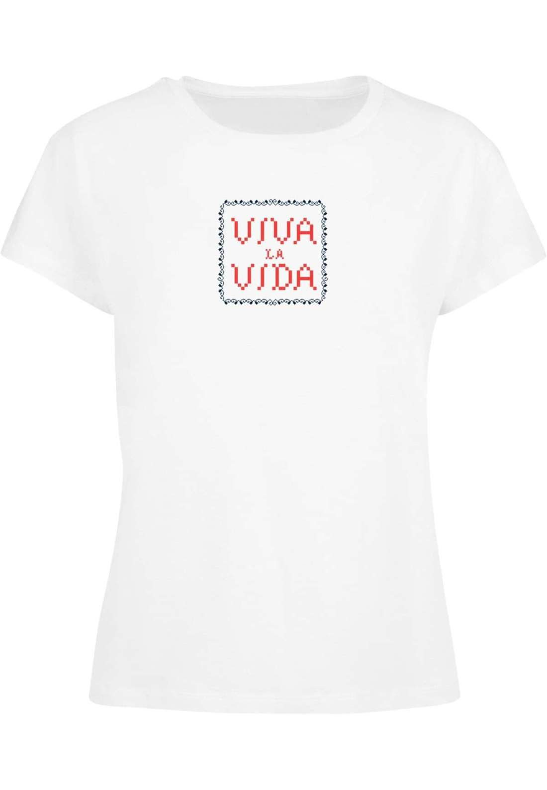 футболка Damen Ladies Frida Kahlo - Pixels viva la vida Box Tee