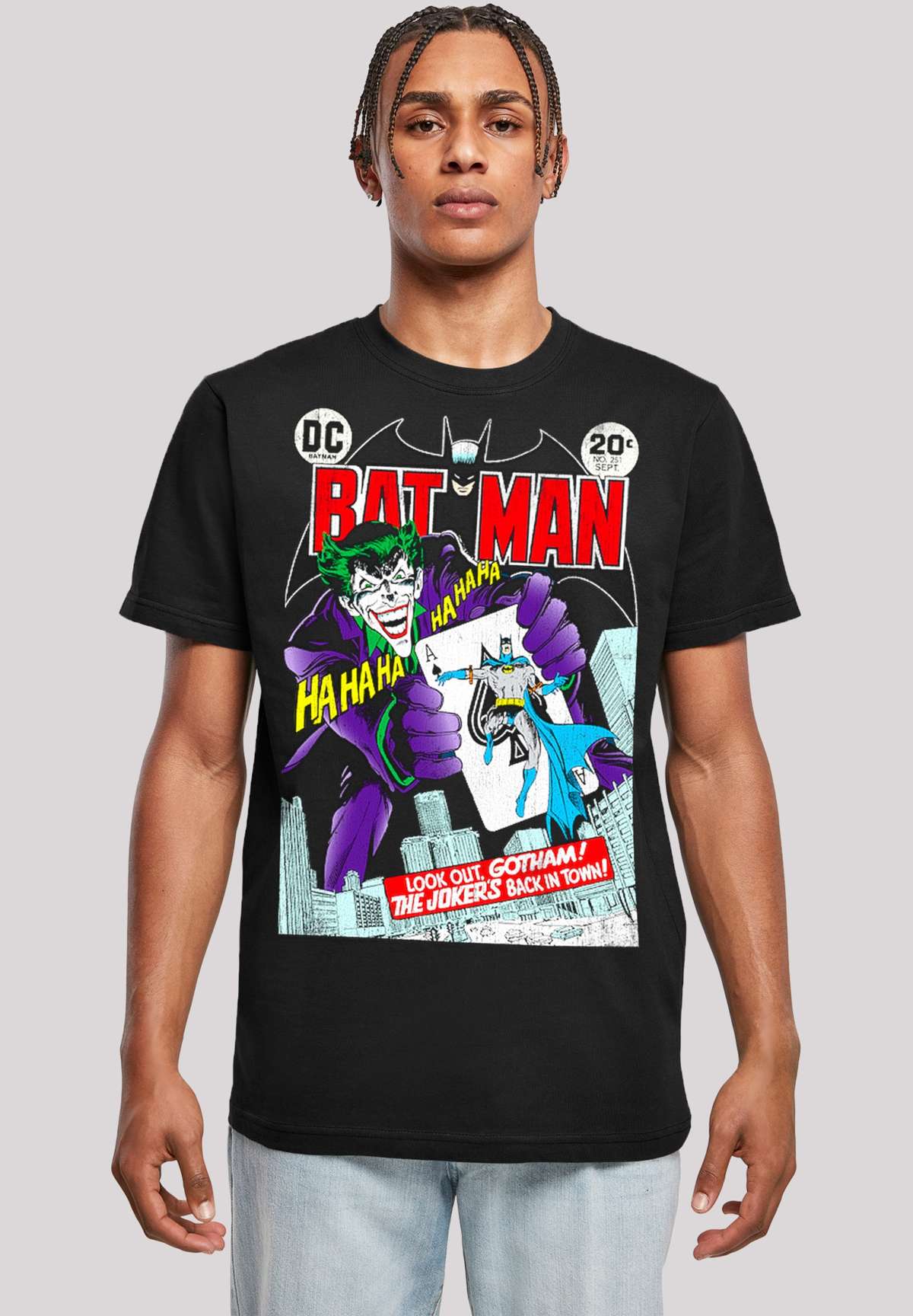 футболка DC Comics Batman Joker Playing Card Cover