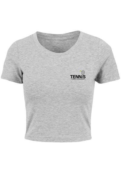 футболка Damen Ladies Tennis Racket Cropped Tee