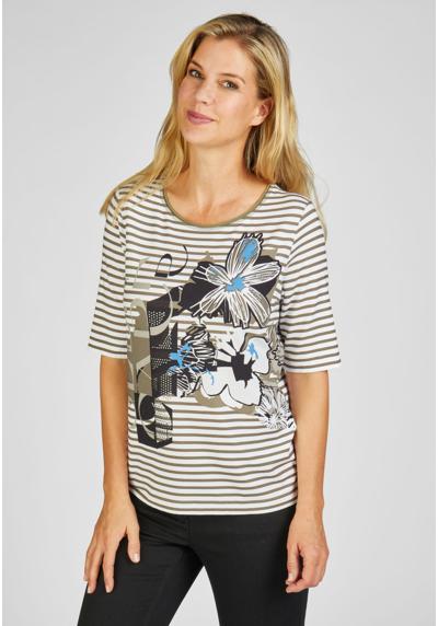 Рубашка с принтом T-Shirt mit Strassdetails