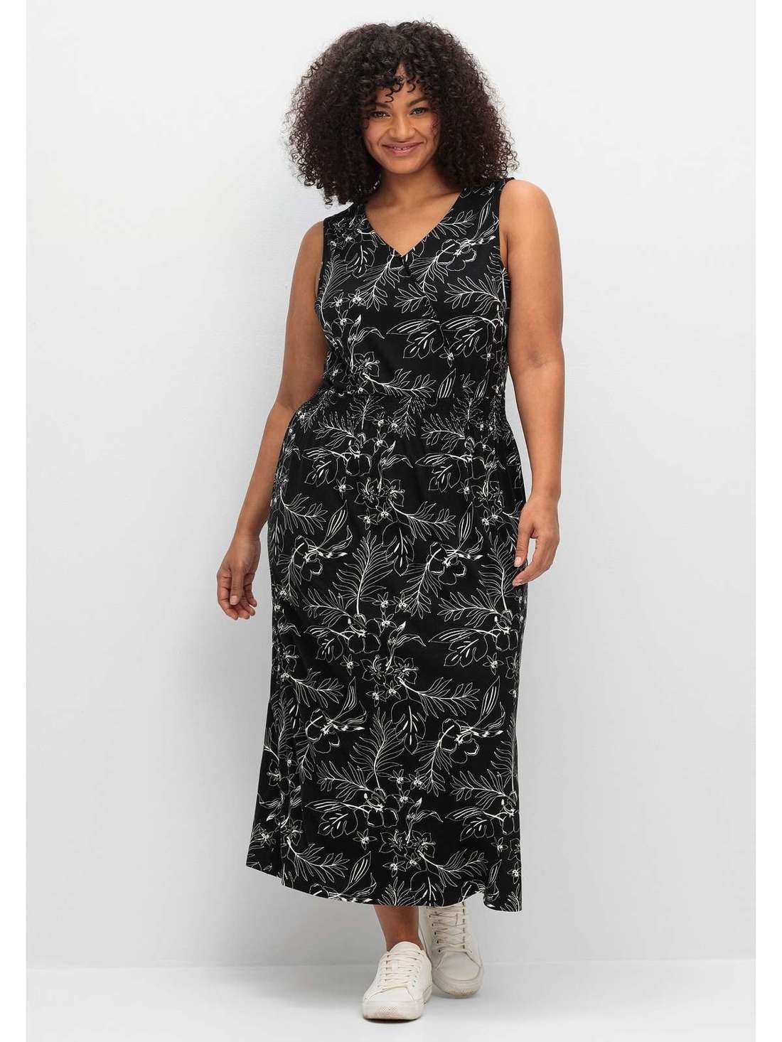 Трикотажное платье миди длины Große Größen