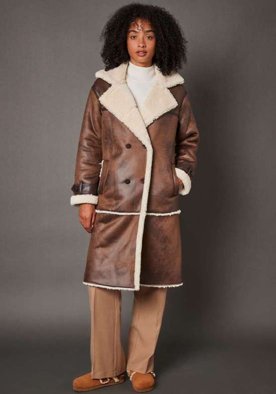 Пальто из искусственной кожи LS P JK Do44nna