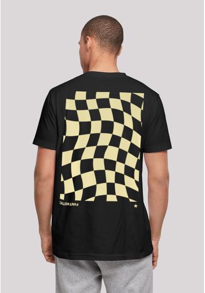 футболка Wavy Schach Muster