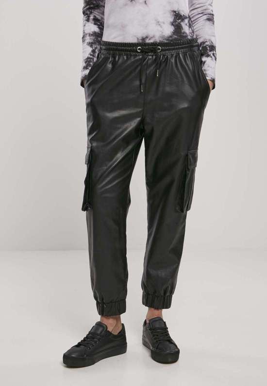Брюки-карго Urban Classics Damen Ladies Faux Leather Cargo Pants
