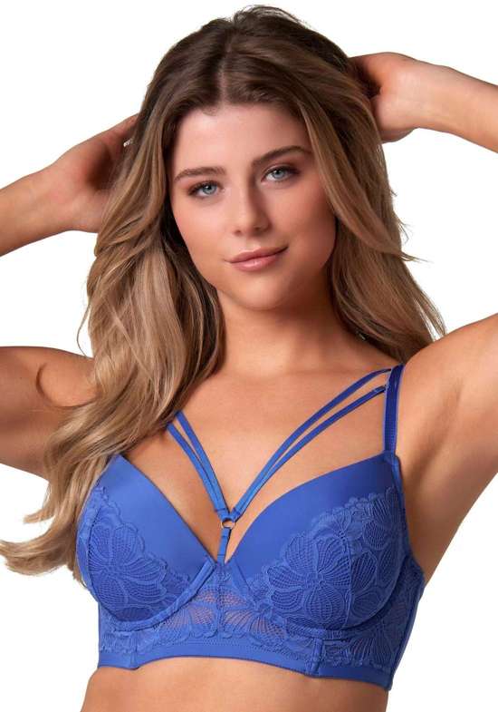 Бюстгальтер на косточках с изысканным дизайном спереди. TEXAS